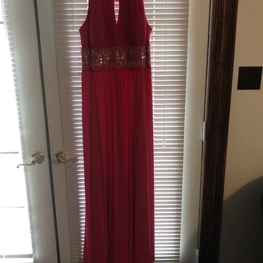 Hot pink dress